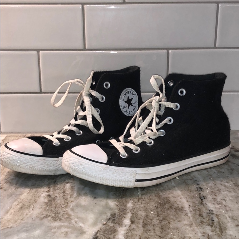 Black Converse high tops